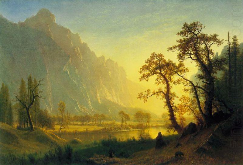 Albert Bierstadt Sunrise, Yosemite Valley china oil painting image